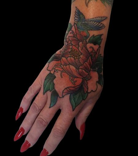 tattoos/ - Quade Dahlstrom Hand Floral - 144845